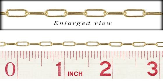 gf 3.0mm chain width elongated cable chain