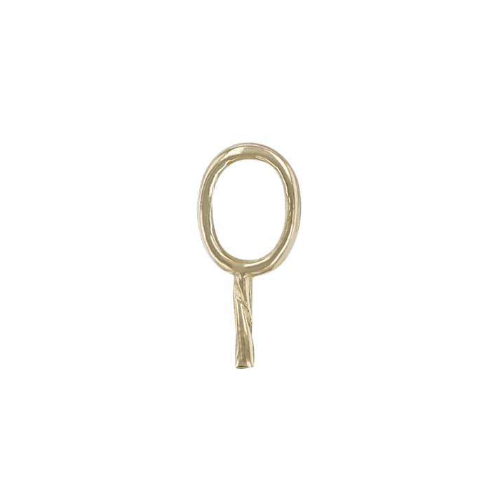 14ky oval eye pin