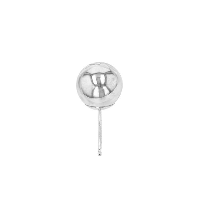 14kw 4mm heavy weight ball earring stud