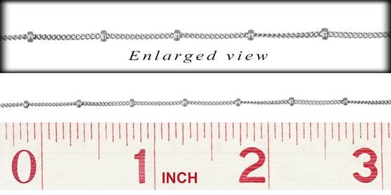 ss-rh 3.0mm chain width curb satellite chain