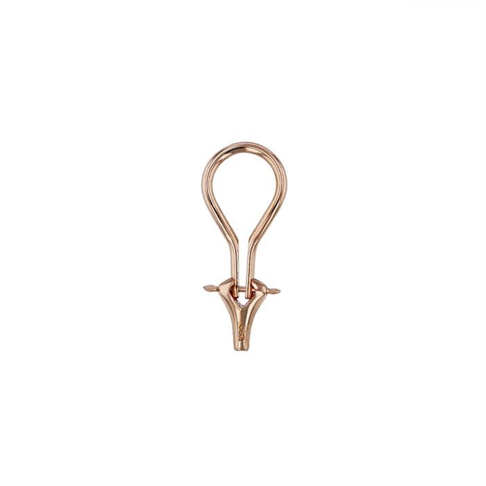 18kr 7x18mm small earring omega clip