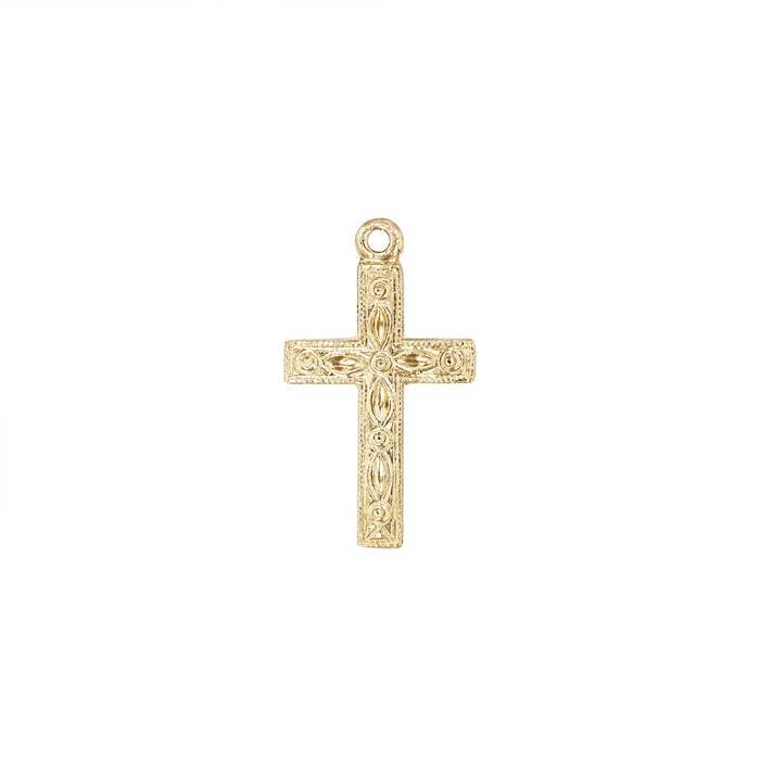 gf 17x10mm cross charm