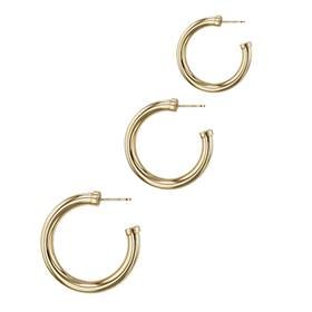 Gold Filled Hoop Earring With Post