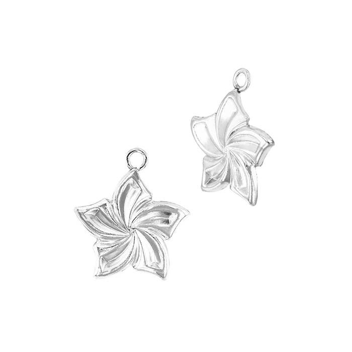 ss 11mm swirl star charm