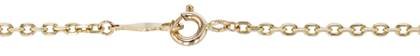 14K Ready to Wear 1.2mm Drawn Cable Chain Necklace With Springring Clasp
