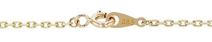 14K Ready to Wear1.0mm Drawn Cable Chian With Springring Clasp