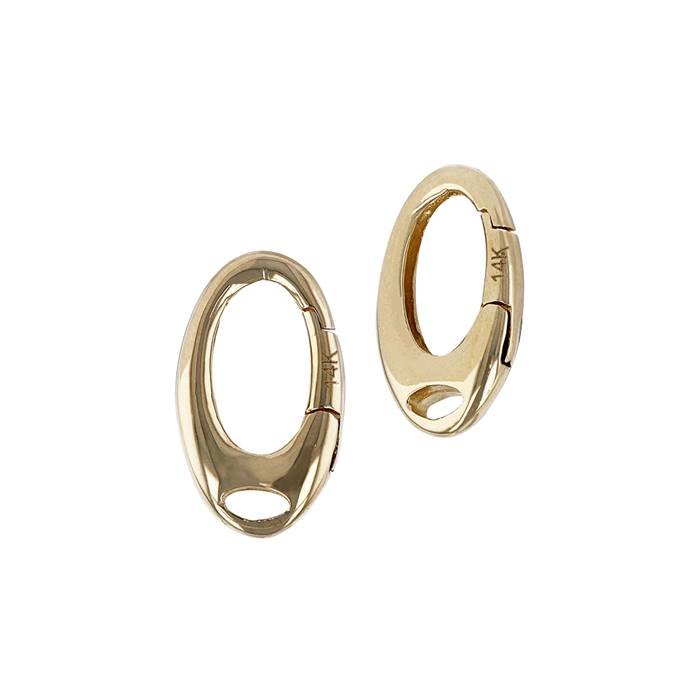 14KY 10x5.9mm Hinged Oval Hook Clasp Bella Findings House