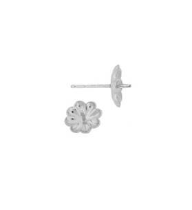 14kw 5.5mm cup scallop pearl earring stud