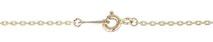 14K Ready to Wear 0.7mm Drawn Cable Chaiin Necklace With Springring Clasp