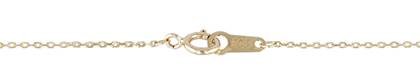 14K Ready to Wear 0.50mm Drawn Cable Chain Necklace With Springring Clasp