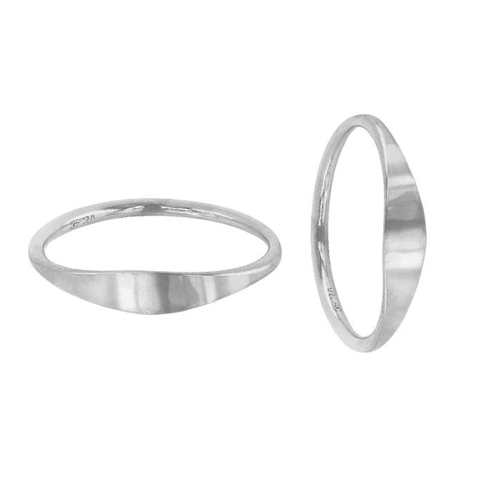 sterling silver size6 1.27mm thick signet ring