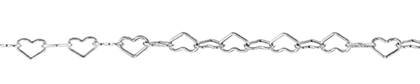 Sterling Silver Heart Shape Chain