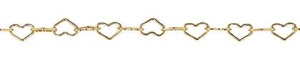 Heart Shape Gold Filled Chain