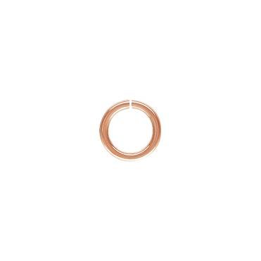 14kr 4.5mm rose gold open jump ring 0.76mm thick