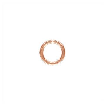 14kr 5mm rose gold open jump ring 0.76mm thick