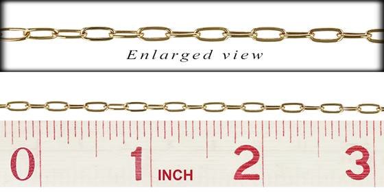 gf 2.4x5.7mm paper clip chain