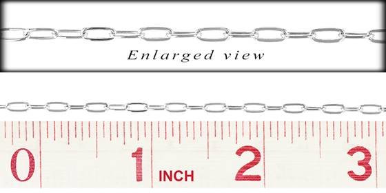 ss 2.4x5.7mm paper clip chain