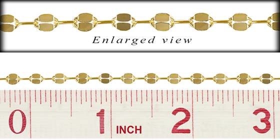 gf 3.0mm chain width dapped chain