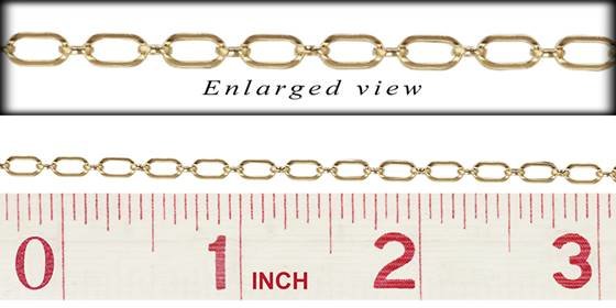gf 6.5x3.5mm flat long and short chain