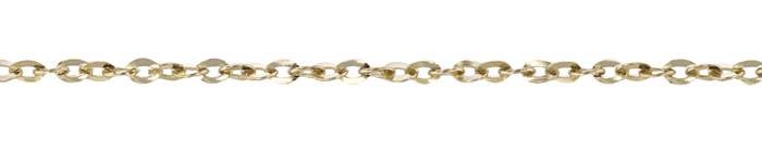 14K Gold Twisted Flat Cable Chain