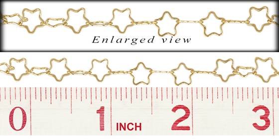 gf 8.0mm chain width flat star chain