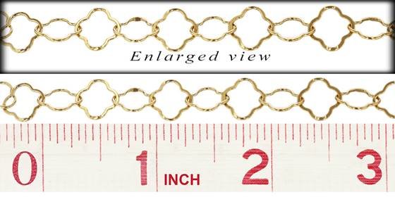 gf 10.4mm chain width flat flower chain