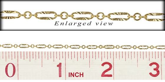 gf 2mmx5.5mm chain width starburst paperclip chain