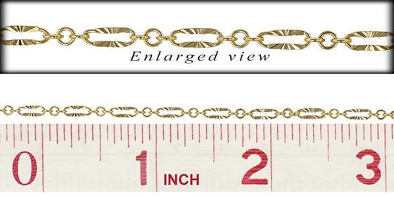 gf 2.65mmx6.9mm chain width starburst paperclip chain