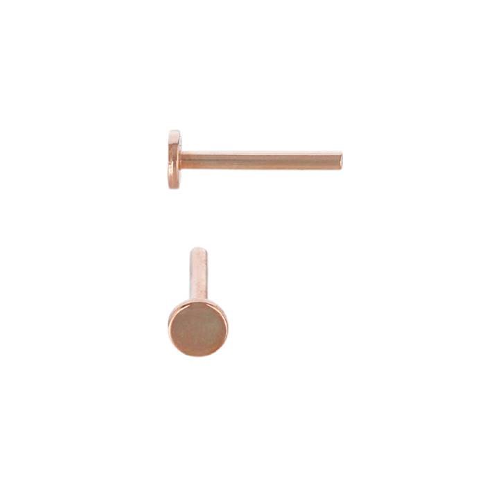 14kr 0.8x6.5x3mm internal piercing backings