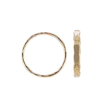 Gold Filled Hammered Textured Ring