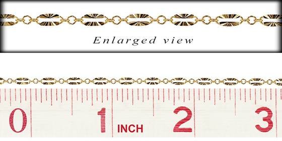 gf 2.4mmx5.6mm chain width starburst paperclip chain
