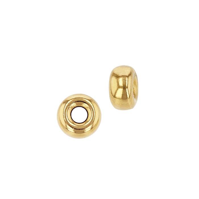 18ky 3.2x1.6mm smooth roundel bead with 1.2mm hole