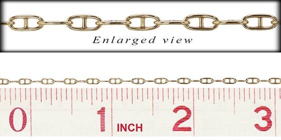gf 2x4.5mm chain width mariner anchor link chain