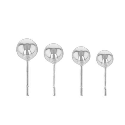 SS BALL STUD EARRINGS