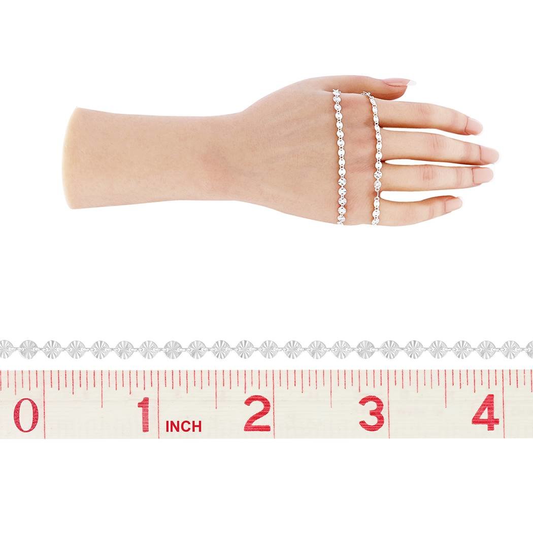 ss 4mm chain width round starburst chain