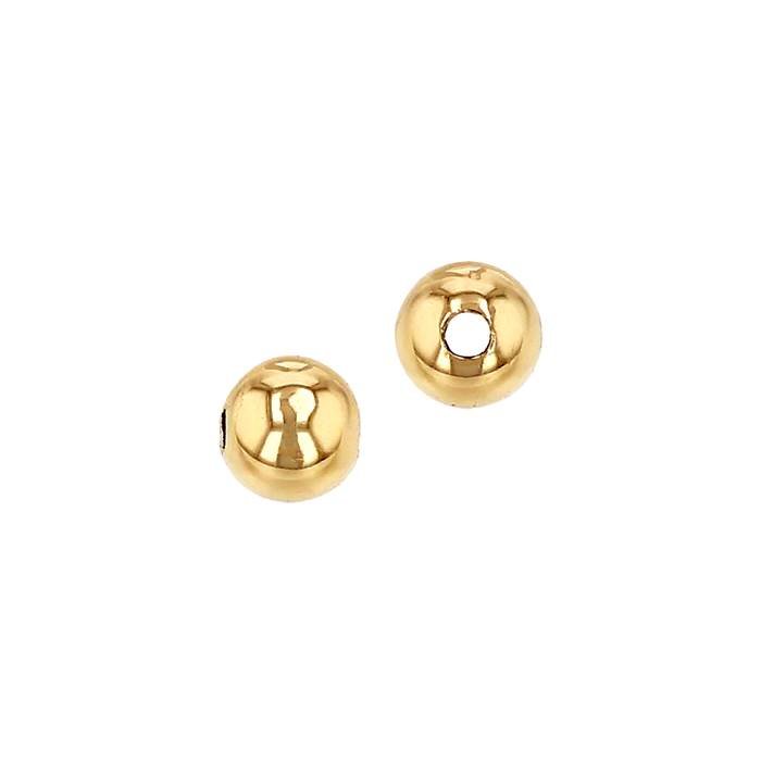 18ky 4.0mm medium weight plain bead with 1.6mm hole
