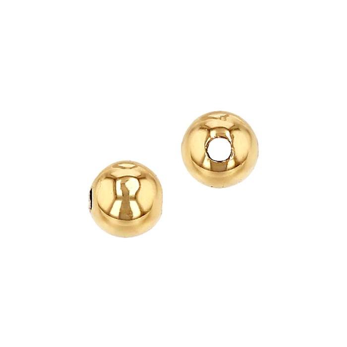 18ky 5.0mm medium weight plain bead with 1.6mm hole