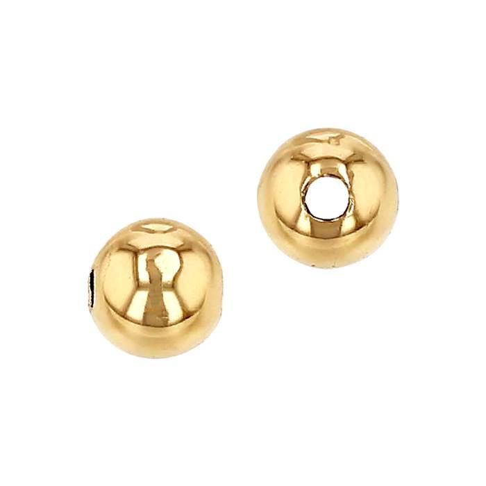 18ky 9.0mm medium weight plain bead with 2.4mm hole