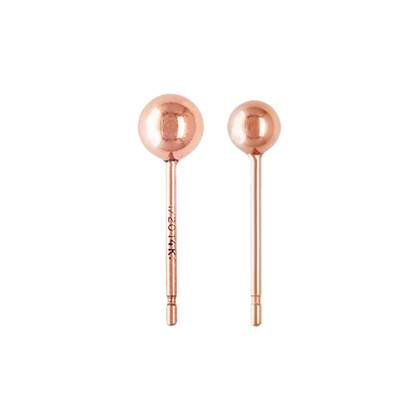 Rose Gold Filled Ball Earring
