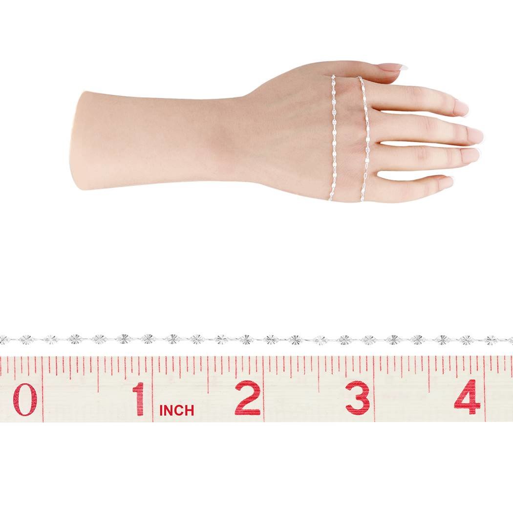 ss 2.5mm chain width starburst oval chain