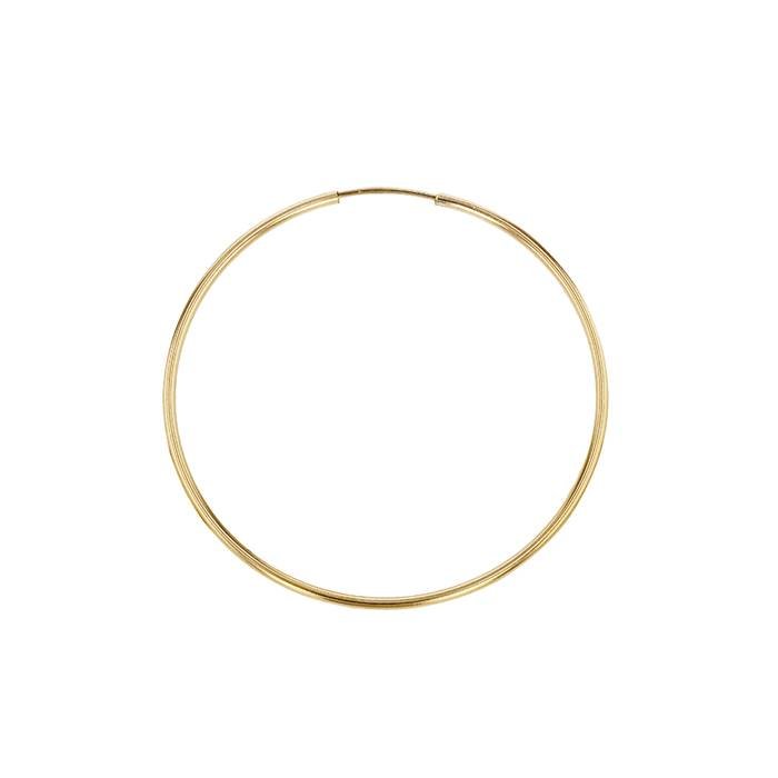 14ky 25x1.25mm endless hoop earring