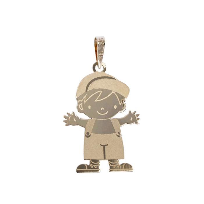 14ky 17.1mm boy charm