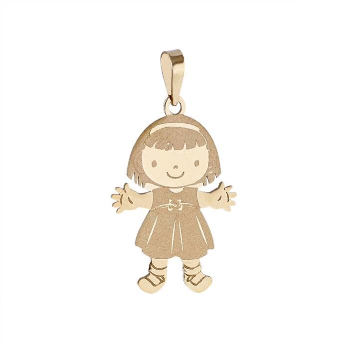 14ky 16.2mm girl charm