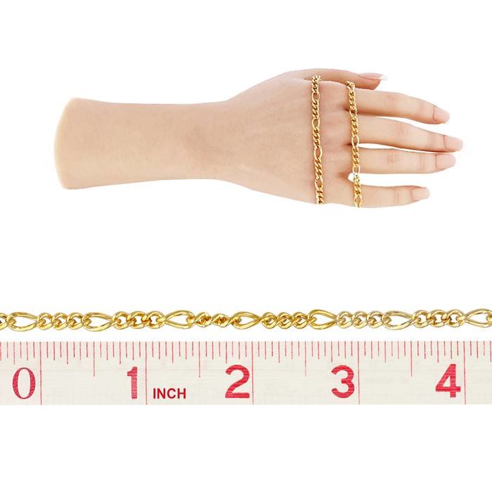 gf 4.6mm chain width figaro chain