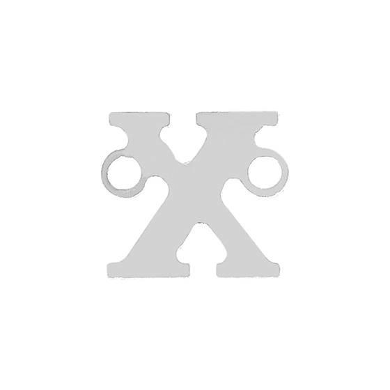 ss 24 gauge block style letter x connector