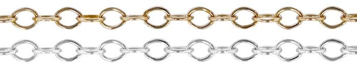 14K Gold Chain 2.1mm Width Round Cable Chain