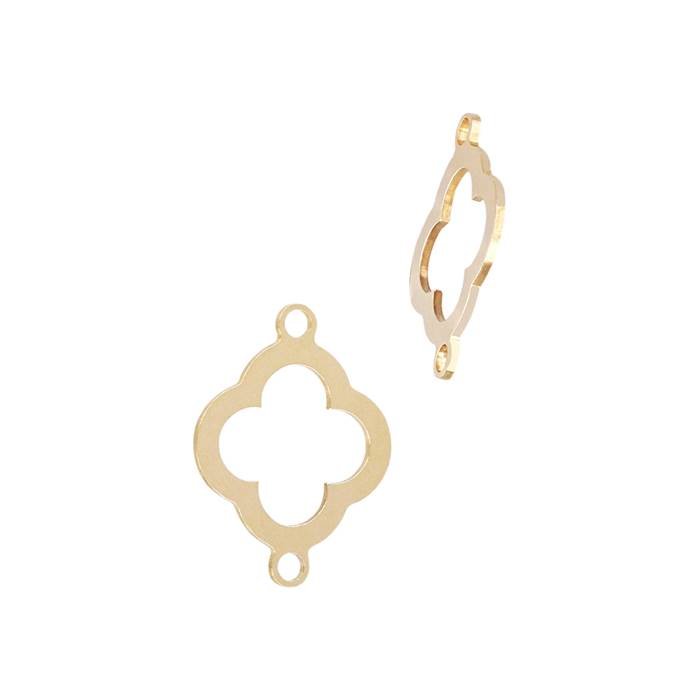 gf 10x13.6mm clover outline connector