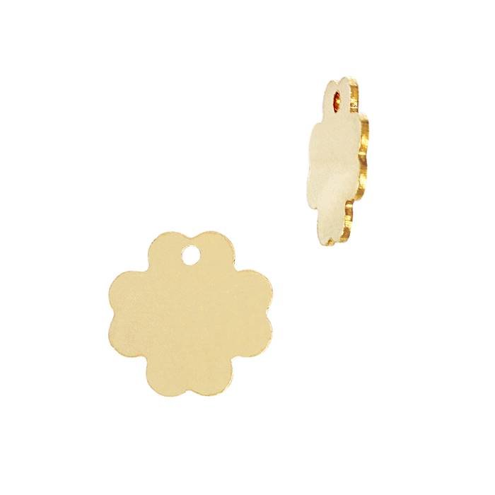 gf 9.8x9.8mm clover charm