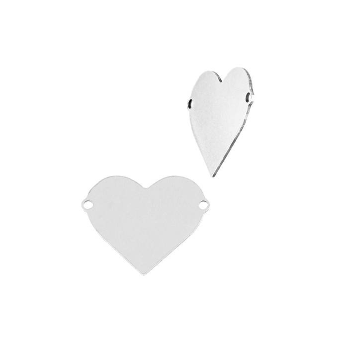 ss 24 gauge 8x5.7mm solid heart connector