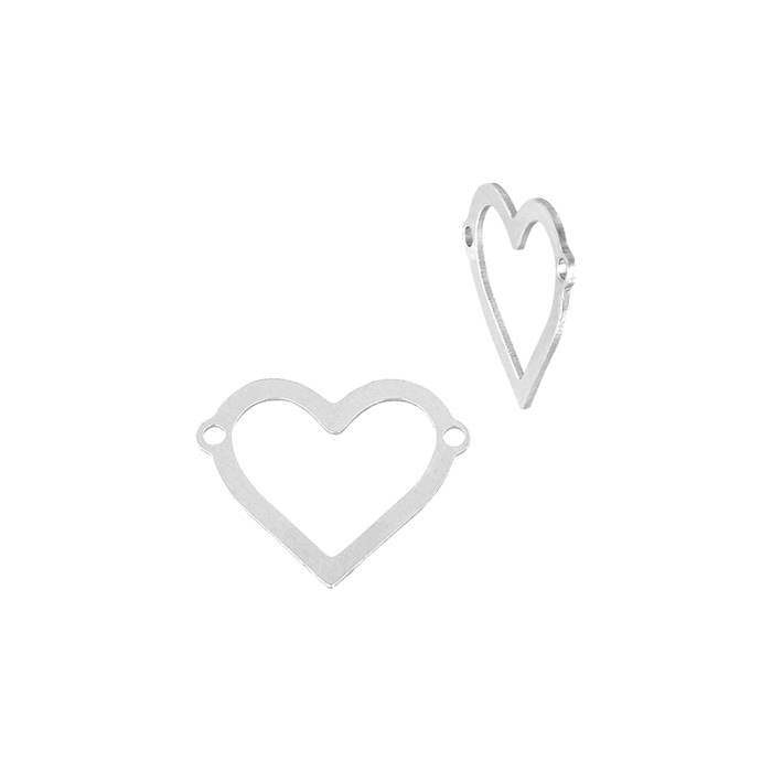 ss 24 gauge 8x5.7mm heart outline connector